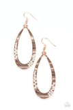 Paparazzi "Sparkling Since Birth" Rose Gold Earrings Paparazzi Jewelry