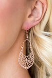 Paparazzi "Gleam Queen" Rose Gold Earrings Paparazzi Jewelry