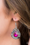 Paparazzi "Movie Star Marvel" Pink Earrings Paparazzi Jewelry