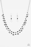 Paparazzi "With Open Hearts" Black Necklace & Earring Set Paparazzi Jewelry