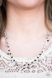 Paparazzi "With Open Hearts" Black Necklace & Earring Set Paparazzi Jewelry