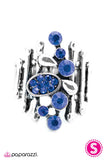 Paparazzi "Organized Chaos - Blue" ring Paparazzi Jewelry