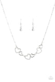Paparazzi "A LUST-Have" White Necklace & Earring Set Paparazzi Jewelry