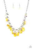 Paparazzi "I Want to Sea the World" Yellow Necklace & Earring Set Paparazzi Jewelry