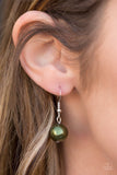 Paparazzi "Take The Plunge" Green Necklace & Earring Set Paparazzi Jewelry