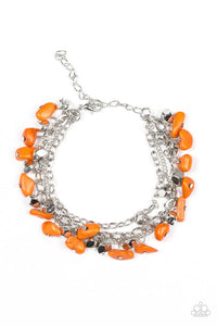 Paparazzi "Colorful Cliffs" Orange Bracelet Paparazzi Jewelry