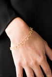 Paparazzi "No Small Feat" Gold Bracelet Paparazzi Jewelry