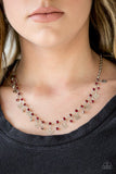Paparazzi "With Open Hearts" Red Necklace & Earring Set Paparazzi Jewelry