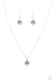 Paparazzi "Plant Your Roots" Silver Necklace & Earring Set Paparazzi Jewelry