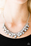 Paparazzi "Heels and Hustle" Silver Necklace & Earring Set Paparazzi Jewelry