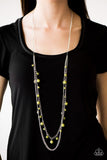 Paparazzi "Color Spree" Green Necklace & Earring Set Paparazzi Jewelry