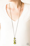 Paparazzi "I Solemnly Swear To Sparkle" Green Necklace & Earring Set Paparazzi Jewelry