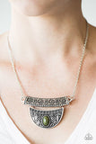 Paparazzi "Amazon Amateur" Green Necklace & Earring Set Paparazzi Jewelry