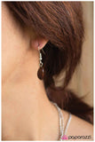 Paparazzi "Take A Look At Me Now" Brown Necklace & Earring Set Paparazzi Jewelry