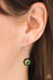 Paparazzi "Beam Away" Green Necklace & Earring Set Paparazzi Jewelry