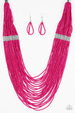 Paparazzi "We Got The Bead!" Pink Necklace & Earring Set Paparazzi Jewelry