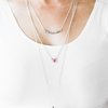 Paparazzi "Stone Streams" Pink Stone Silver Necklace & Earring Set Paparazzi Jewelry