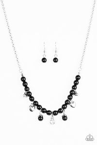 Paparazzi "A HEART-Luck Story" Black Necklace & Earring Set Paparazzi Jewelry