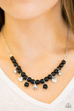 Paparazzi "A HEART-Luck Story" Black Necklace & Earring Set Paparazzi Jewelry