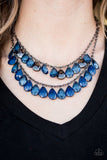 Paparazzi "Storm Warning" Blue Necklace & Earring Set Paparazzi Jewelry