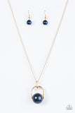 Paparazzi "Dramatically Diva" Blue Necklace & Earring Set Paparazzi Jewelry