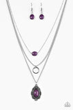 Paparazzi "Canyon Cavalier" Purple Necklace & Earring Set Paparazzi Jewelry