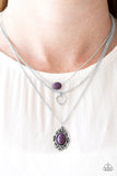 Paparazzi "Canyon Cavalier" Purple Necklace & Earring Set Paparazzi Jewelry