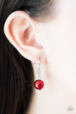 Paparazzi "Beam Away" Red Necklace & Earring Set Paparazzi Jewelry
