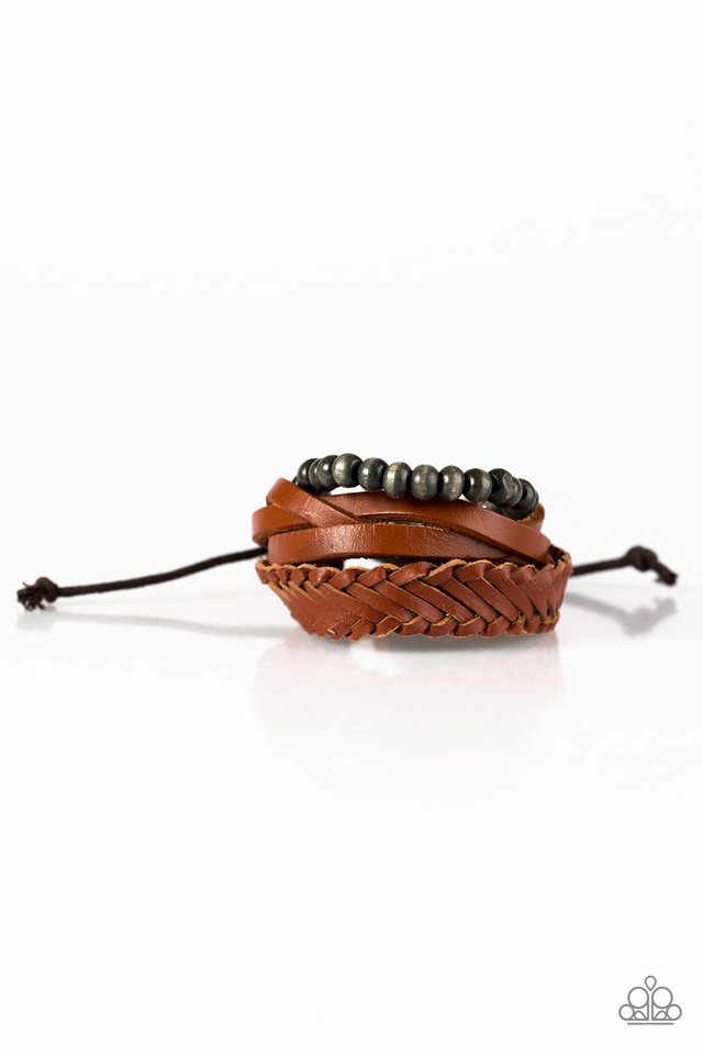 Paparazzi Nature Reserve Brown Urban Bracelet Unisex 1834