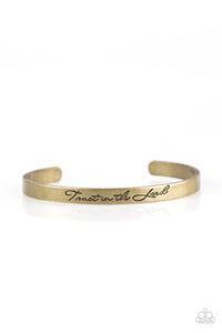 Paparazzi "Blessed Is The One Who Trusts" Brass Bracelet Paparazzi Jewelry