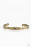 Paparazzi "I Put My Trust In You" Brass "TRUST IN THE LORD" Engraved Cuff Bracelet Paparazzi Jewelry