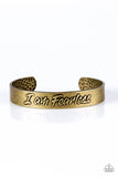 Paparazzi "I Am Fearless" Brass Bracelet Paparazzi Jewelry