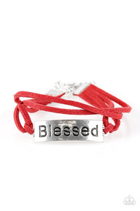 Paparazzi "Feeling Blessed" Red Bracelet Paparazzi Jewelry