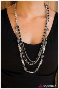 Paparazzi "Cascades of Charcoal" necklace Paparazzi Jewelry