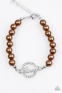 Paparazzi "Can't Stop Loving You" Brown Bracelet Paparazzi Jewelry