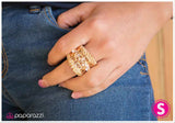 Paparazzi "Attention, Please!" Gold Ring Paparazzi Jewelry