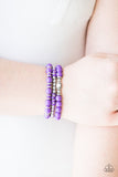 Paparazzi "Bermuda Beauty" Purple Bracelet Paparazzi Jewelry