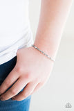 Paparazzi "Twisted Fate" Silver Barbell Twist Cuff Bracelet Paparazzi Jewelry