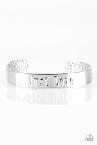 Paparazzi "Just Love" Silver Bracelet Paparazzi Jewelry