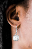 Paparazzi "Everlasting Shine" White Earrings Paparazzi Jewelry