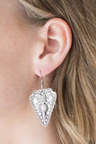 Paparazzi "Aim True" White Earrings Paparazzi Jewelry