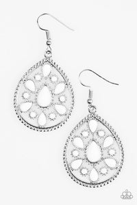 Paparazzi "Pretty Princess" White Earrings Paparazzi Jewelry