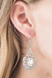Paparazzi "Chicly Courtesan" White Earrings Paparazzi Jewelry