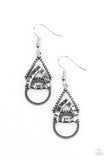 Paparazzi "On The Edge Of Your Seat" Silver Earrings Paparazzi Jewelry