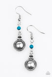 Paparazzi "Santa Fe Sunrise" Blue Earrings Paparazzi Jewelry