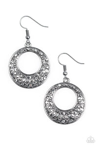 Paparazzi "Glitter on Repeat" Black Earrings Paparazzi Jewelry