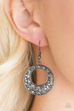 Paparazzi "Glitter on Repeat" Black Earrings Paparazzi Jewelry