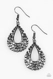Paparazzi "GLAM About Town" Black Earrings Paparazzi Jewelry