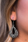 Paparazzi "GLAM About Town" Black Earrings Paparazzi Jewelry