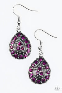 Paparazzi "Storming Shimmer" Purple Earrings Paparazzi Jewelry